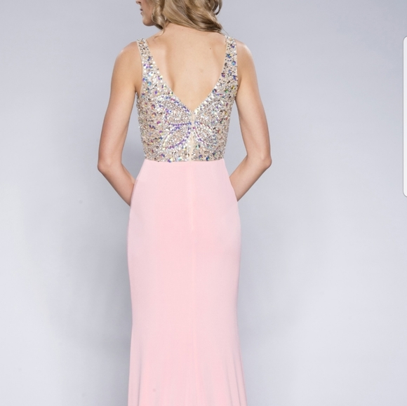 Light pink prom or pageant gown - Picture 2 of 7